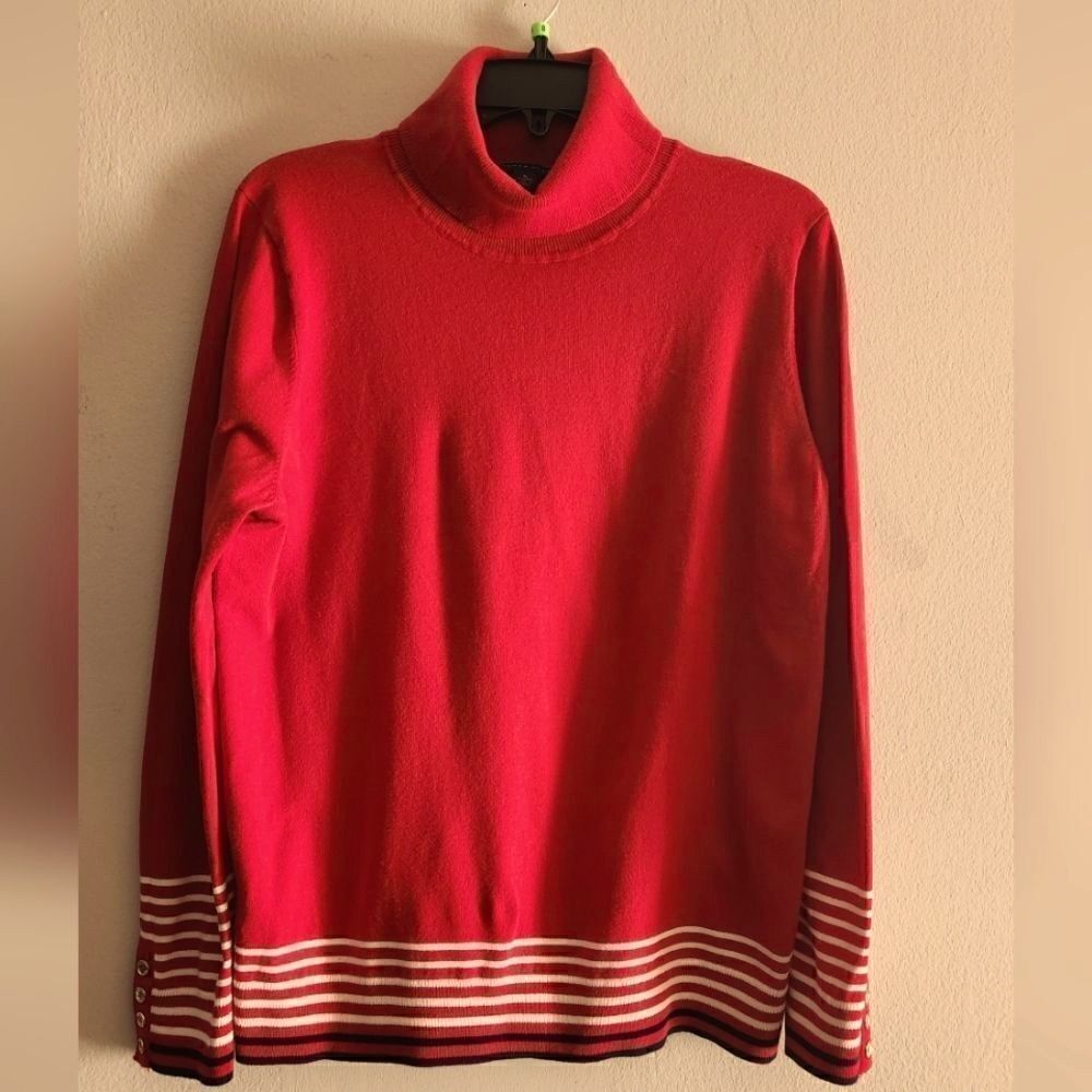 WOMEN'S SWEATER TOMMY HILFIGER SWEATER RED COLOR SIZE XL.